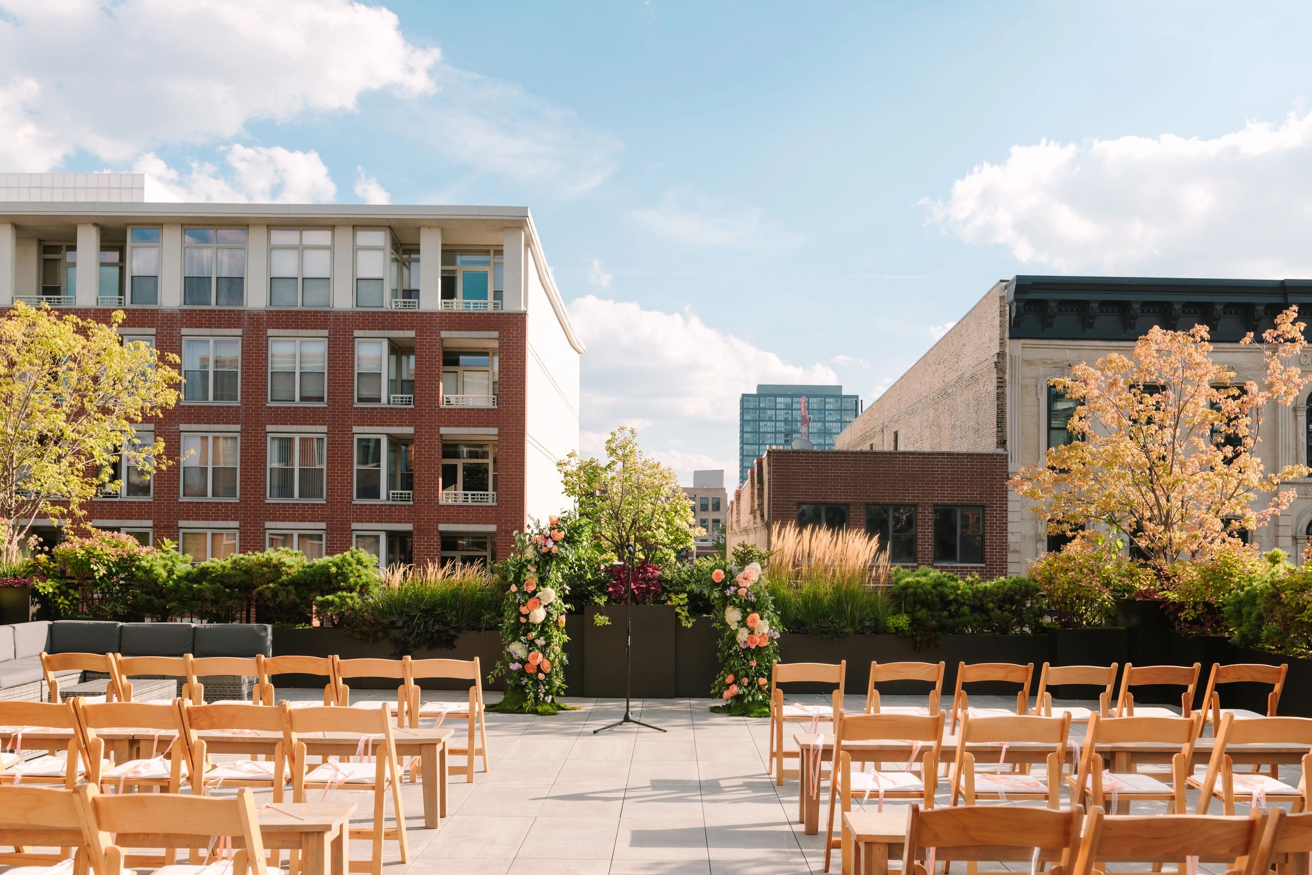 Chicago West Loop Rooftop Wedding